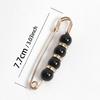 6 Pcs Set Women Fashion Pearl Brooch Waist Cinching Adjustable Skirt Anti-slip Metal Pin Fixed Clothes DIY Scarf Accessories