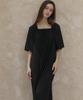 Tina Blossom Full Black Dress