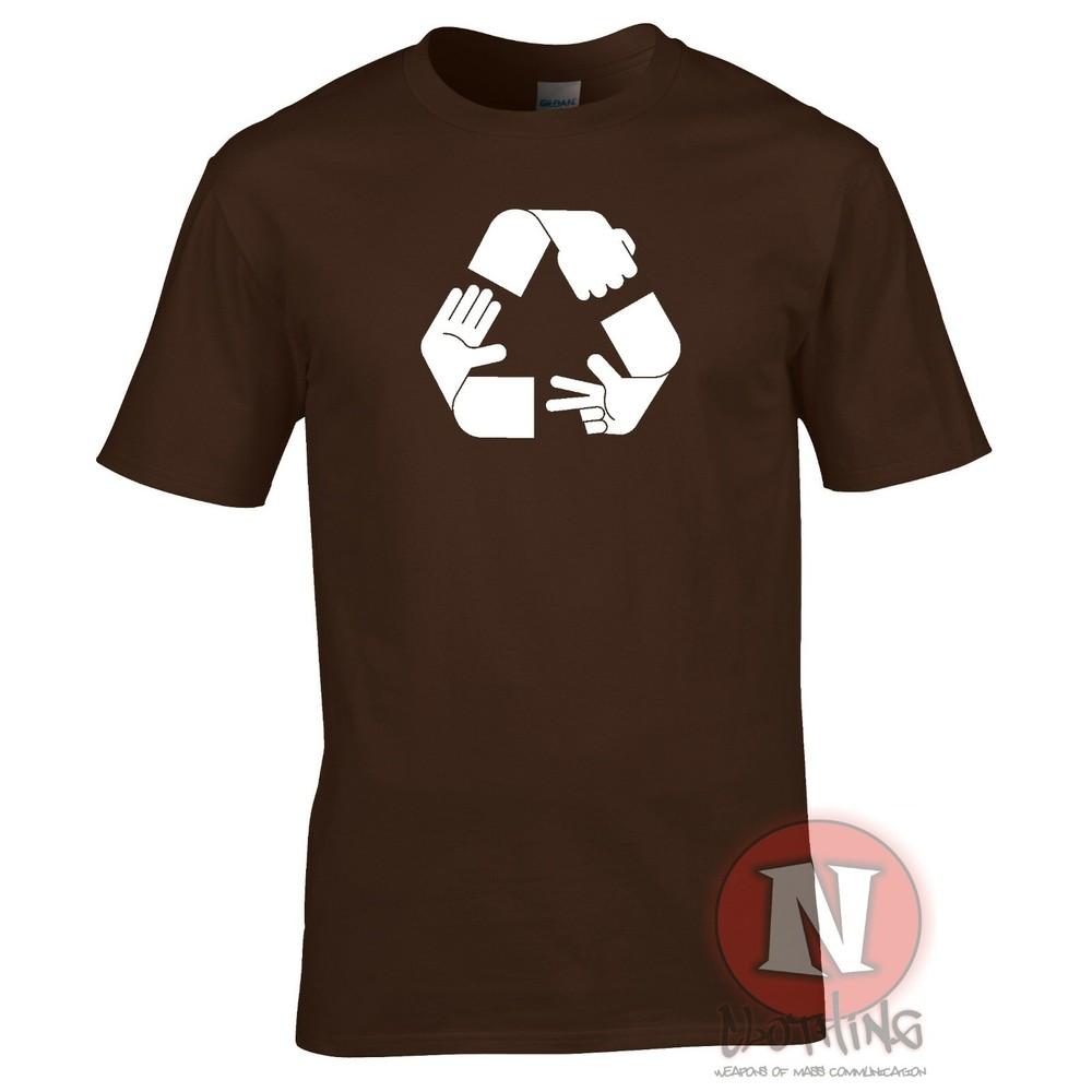 Rock Paper Scissors Recycle TShirt Funny Game Adult Tee