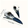 Black Crow Skull Hair Clip. Gothic Duckbill Side Clip for Halloween & Daily Wear.