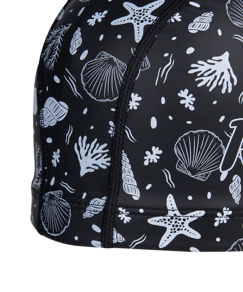 Lenomasuyeongbog Accessories Adult Beach Symbol Pu Swim Cap Black Ro-Rc2E012-Bk