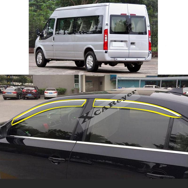 For Ford Taurus 2008-2010 2011-2016 Car Body Styling Sticker Plastic Window Glass Wind Visor Rain/Sun Guard Vent Parts