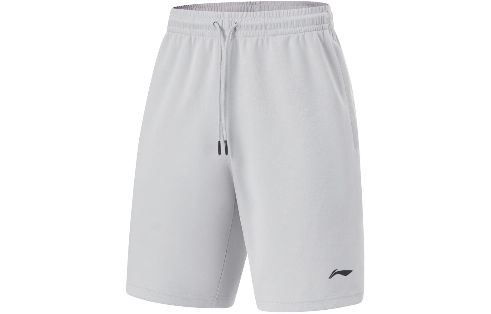 Li Ning Fitness Series Casual Shorts Men s Mist Gray AKSU471-4 M