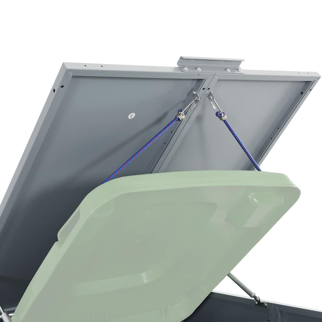 4 Ton Waste Bin Enclosure Gray 276 X 79 X 117 Cm Steel
