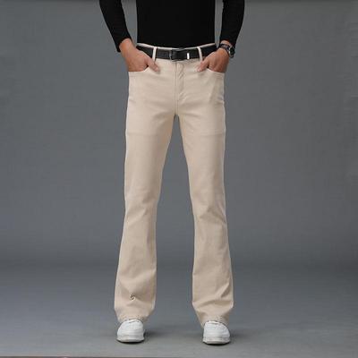 Vyriškos „Micro-Flare“ džinsinės kelnės Korėjietiška Elastic Casual versija Platėjančios kelnės Platėjančios kelnės