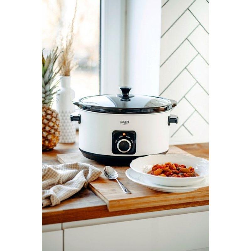 Adler AD 6413w Slow Cooker 5.8L White