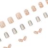 Metal New Polka-dot Nail Art Patch Nail Temperament Whitening High-end Wear Short Ins Wear Nails 24 Pieces