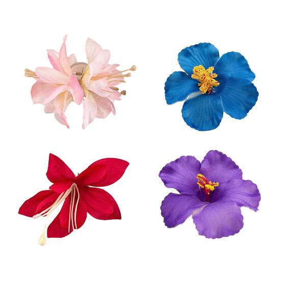 Dámská sponka do vlasů 3D umělá květinová dekorace vlásenka zadní část hlavy velká skřipcová sponka lehké vlasové doplňky