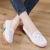 Women’s Moccasins Summer Loafers White Leather Driving Flats Casual Slip On Soft Nurse Shoes Black Walking Shoes