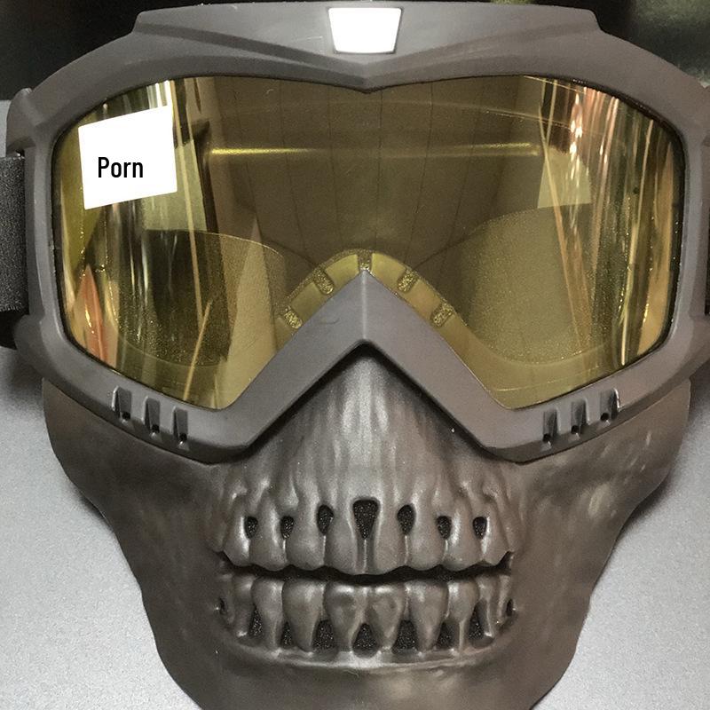 Tactical Skull Mask & Goggles: Windproof, Sandproof, Anti-Fog for Cycling, Motorcycle, Military, and Outdoor Sports
