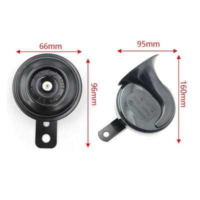 Universal Motorcycle Horn 12V 48V 60V E-Bikes Motorcycle Electric Horn Kits Waterproof Round Loud Horn Speaker