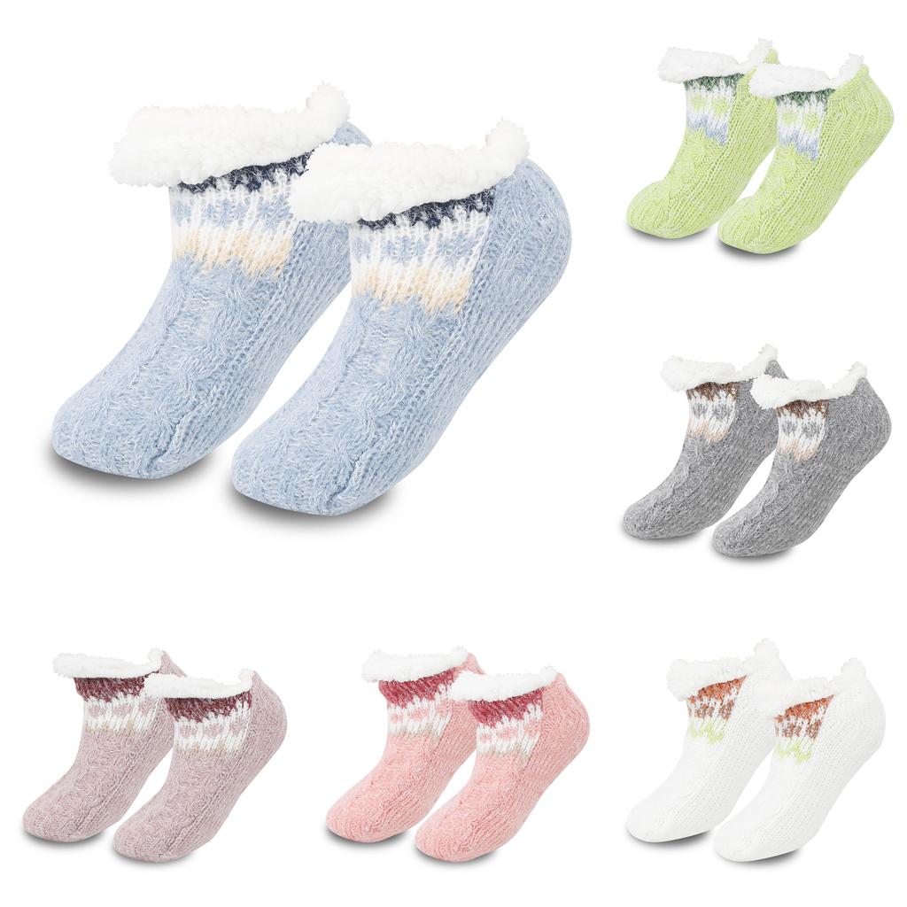 Women's Velvet Floor Socks, Home Thick Lamb Wool Warm Socks, Woolen Sleep Socks