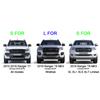 WBWP9 For Ford Ranger 2015-2021 Grille Top Logo Letter Grill RANGER 3D Emblem Original Size ABS Sticker With Glue Chromium Styling