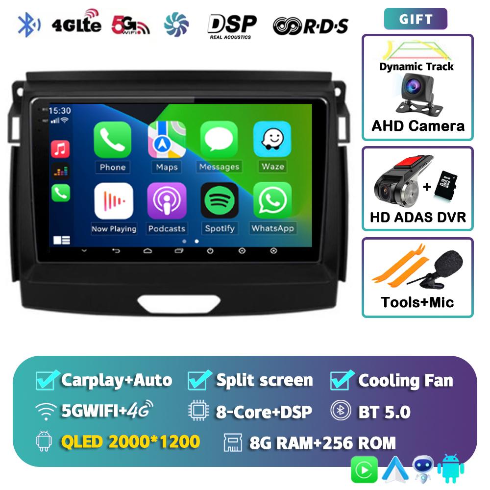 Android 14 Carplay 2 Din Car Radio For Ford Ranger 2015 2016 2017 2018 2019 2020 Autoradio GPS Multimedia 2din Head Unit Stereo