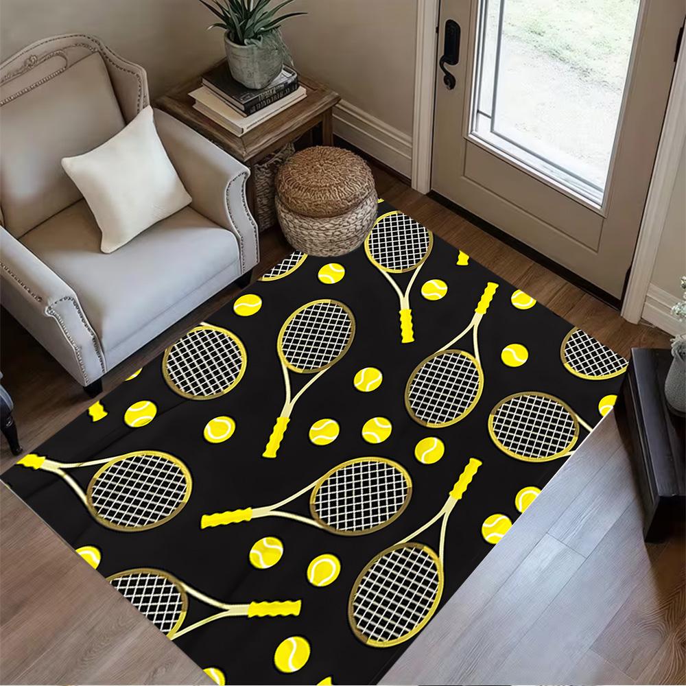 1pc Soccer Ball Rug Home Carpet Design for Office Decor Gift Living Room Bedroom