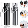 Flat-head Aluminum Alloy Medicine & Earplug Storage Keychain - Waterproof Sealed Pill Case
