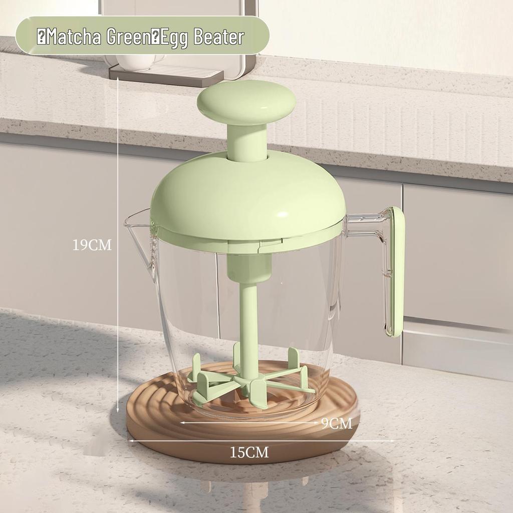 Multifunctional Press Egg Beater Cup: Large Capacity Frothing & Baking Blender