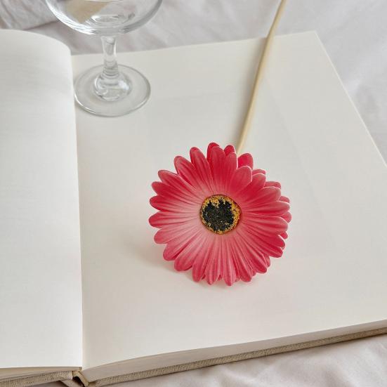 Artificial Gerbera Flowers with Bendable Stems Fake Silk African Gerbera Flower Boho Faux Wildflower for Wedding Bridal Party Home Kitchen Decor