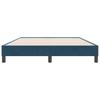 Bed Frame without Mattress Dark Blue 140 x 220 cm Velvet