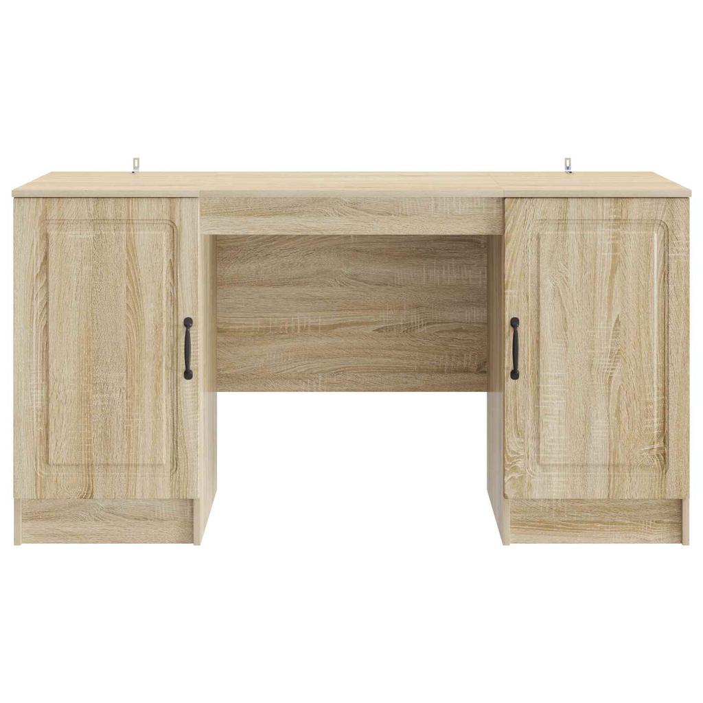 Desk Sonoma Oak Finish 142.5 x 50 x 75 cm Particleboard