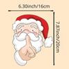 Christmas Car Rear Window Windshield Waving Wipers Self-adhesive Sticker Decal for Christmas Xmas Vehicle Auto Decor 1PC