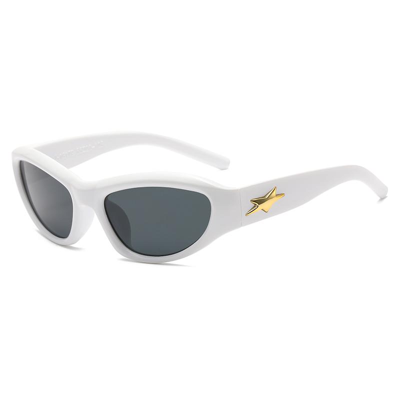 Y2k Cat Eye Sunglasses UV400 Protection Unisex Steampunk Fashion Shades for Women Men Outdoor Sports