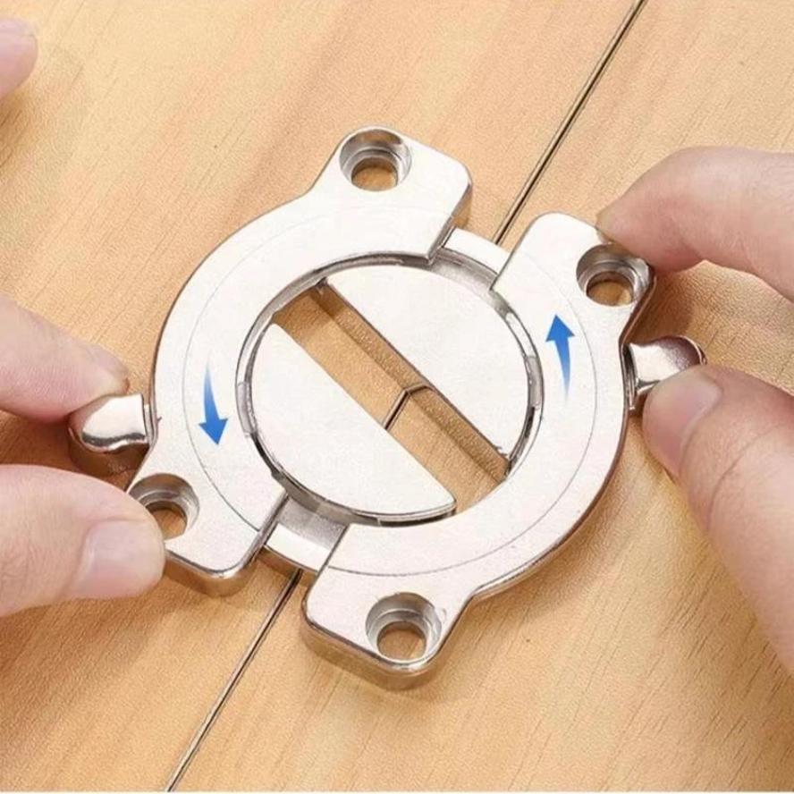 1Set Tabletop Connector Table Buckles Desk Combination Woodworking Fasteners Furniture Hinges For Wardrobe Cabinet Folding Shelf