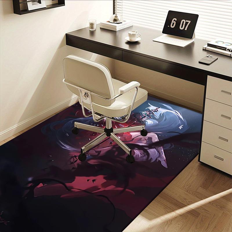 1pc skadi the corrupting heart Office Carpet Soft Polyester Entrance Carpet Washable Non slip Machin