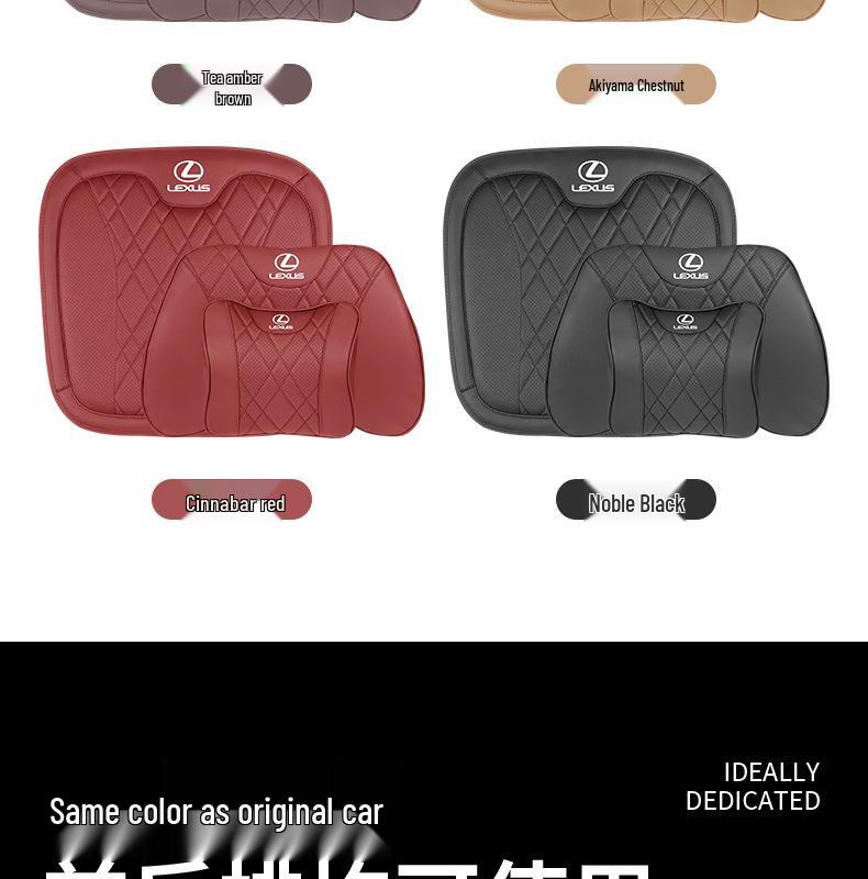 Lexus ES200/ES300h/RX/NX/UX Headrest Lumbar Support & Neck Pillow Cushion - Car Interior Accessory