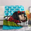 1Pc Mafalda Print Flannel Blanket, High quality Comfortable for All Seasons, Home Decor, Warmth and Comfort, Perfect for Gifts
