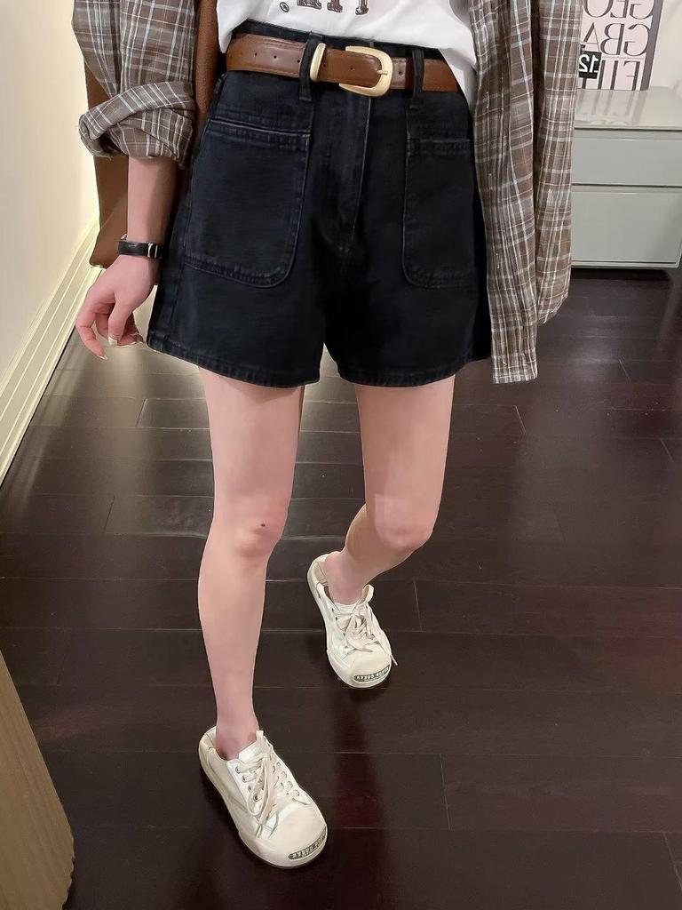 2023 New Women's High-Waist Denim Hot Pants: Summer Petite Fit