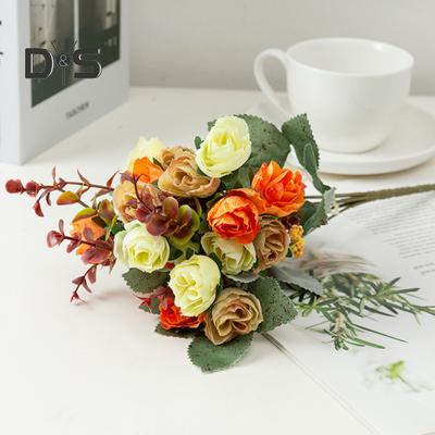 Künstliche Rosenblume, weich, pflegeleicht, langer Stiel, Tischdekoration, Kunstblume
