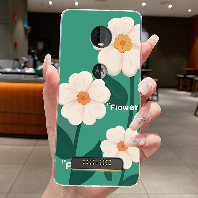 Etui Do Motorola Moto Z4 Play X4 Przezroczyste Luksusowe Modne Motyl Kwiat Miękki Silikon Tylna Pokrywa Do Moto X4 Z4 Play Etui Na Telefon