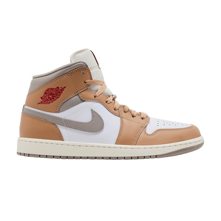 Jordan 1 Mid Rattan White College Grey 40.5