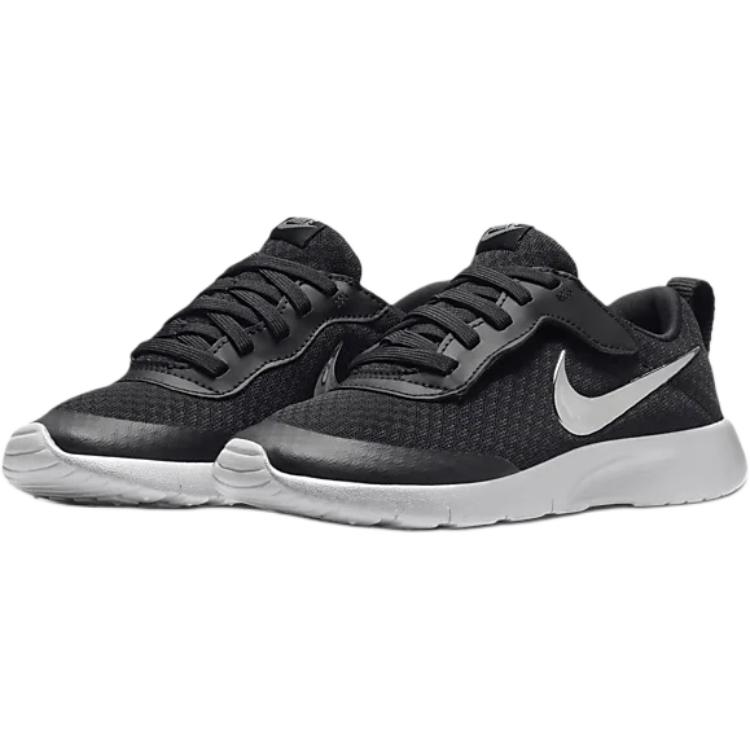Nike Tanjun SE EasyOn Black Smoke Grey Photon Dust Metallic Silver (PS) Kids Sneakers FZ1016-001
