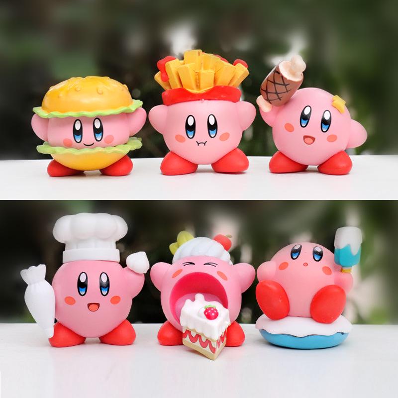 Kirby Anime Game Figurine Cake Decoration Ornament Collection.