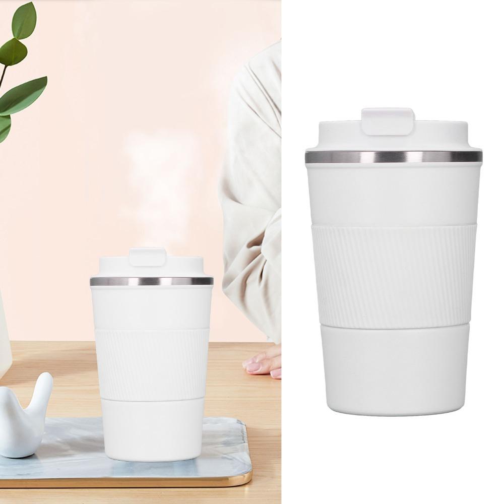 Silicone Sleeve Coffee Mug Stainless Steel Coffee Tumbler Reusable Water Mug Camping