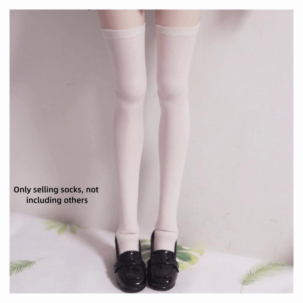 1Pair Knee High BJD Thigh Socks Doll Leg Warmers for OB22 OB24 Azone Blythe Doll For BJD Dolls