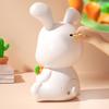 Rabbit Piggy Bank Large Capacity Cute Cartoon Bunny Key Unlock Saving Pot Ornament In-and-Out Boys Girls Cartoon Piggy Bank Money Box New Year Gift