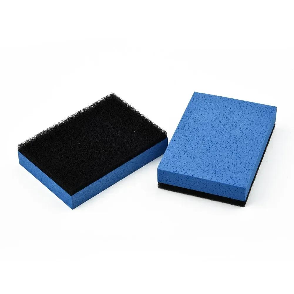 10pcs Cars Ceramic Coating Sponge Applicators Easy Cleaning Leather Polished Pads Foam Microfiber Common Cleaning Supplies