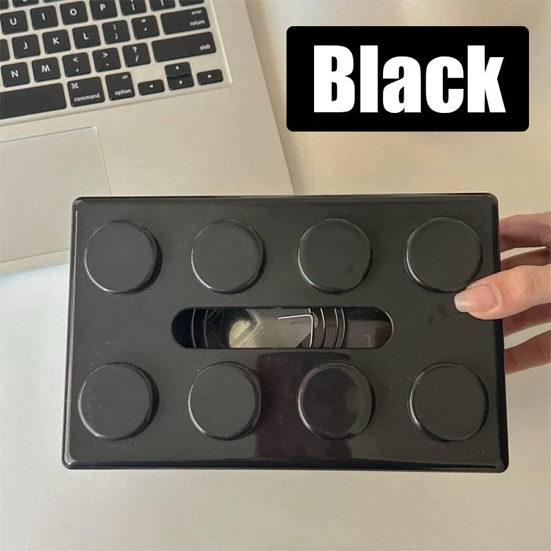 1 Building Block-shaped Tissue Boxmultifunctionalplastic Storage Box Vibrant Colors Wallmountable Or Tabletop Decorative Contain