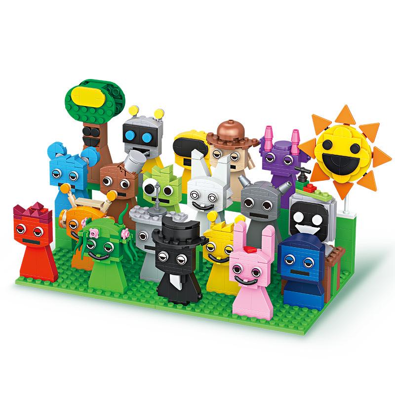 SprunkiPlush Monster Building Blocks & Figurine Set – Assembled Toys for Kids