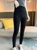 Women's 12-Gauge Cashmere Pants - Warm, High-Waisted, Tummy-Control Base Layer, Highly Elastic and Slimming