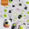 SKY Japanese Apple Cat 6D Embossed Nail Art Stickers - Cute Bow Design