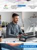 RGB LED Monitor Riser & Dock: Foldable Desktop Organizer