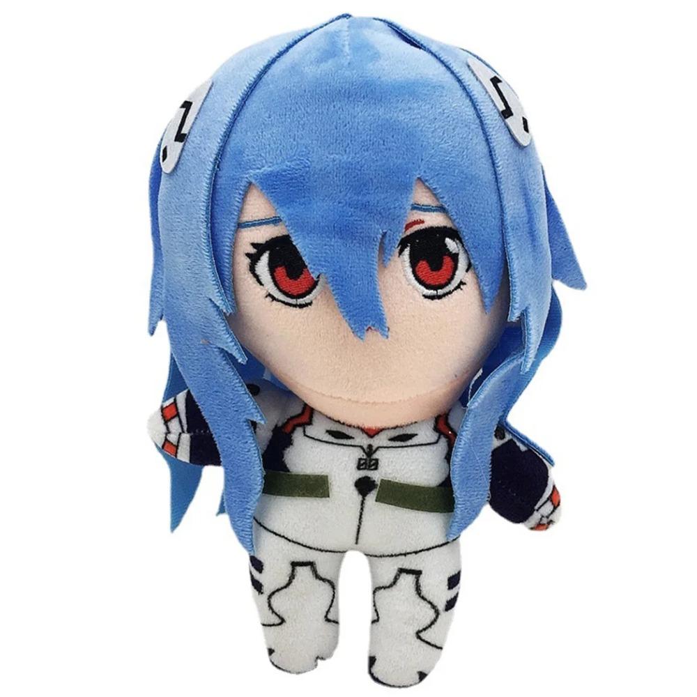 20cm Plyšová hračka Evangelion Ayanami Rei EVA Japonské anime Kreslená postavička Panenka Výplň Klasická Roztomilá Kawaii Dárky Pro Děti Hračky