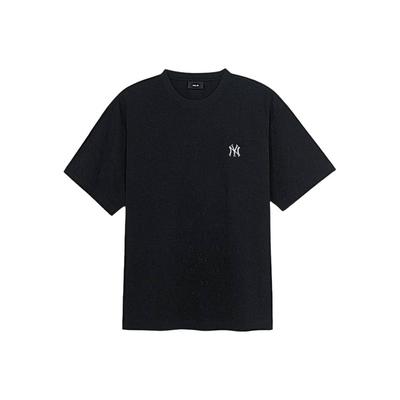 MLB New York Yankees SS25 Loose Fit Round Neck Fashion Versatile Short Sleeve T-Shirt Unisex T-Shirt Black 3ATSM0154-50BKS