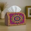 1pc of a Fantasy-Themed Tissue Box Cover Featuring a Purple Dragon, Made from High-Quality, Waterproof, And Durable Materials. It'S Lightweight And Fo