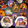 JANLOFO Halloween Set of Diamond Art Halloween Diamond Art Halloween Handmade Craft Kit Coasters, 8, Coasters, Gift, Kit, Beginner's Decoration, Kit,