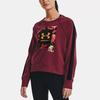 Under Armour Geometric Print Long Sleeve Sweatshirt Women Deep-Fuchsia 1366117-626
